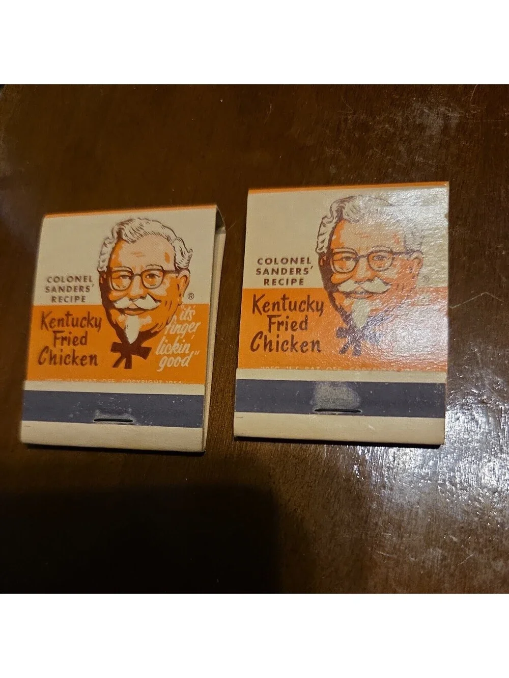 Vintage 1960s Kentucky Fried Chicken KFC Full Unstruck Matchbook 20 Count